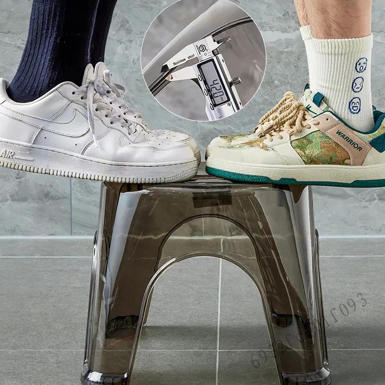 Ghế Nhựa Trong Suốt - Ghế Nhà Tắm Chống Trơn Trượt Hỗ Trợ 200Kg Giặt Đồ