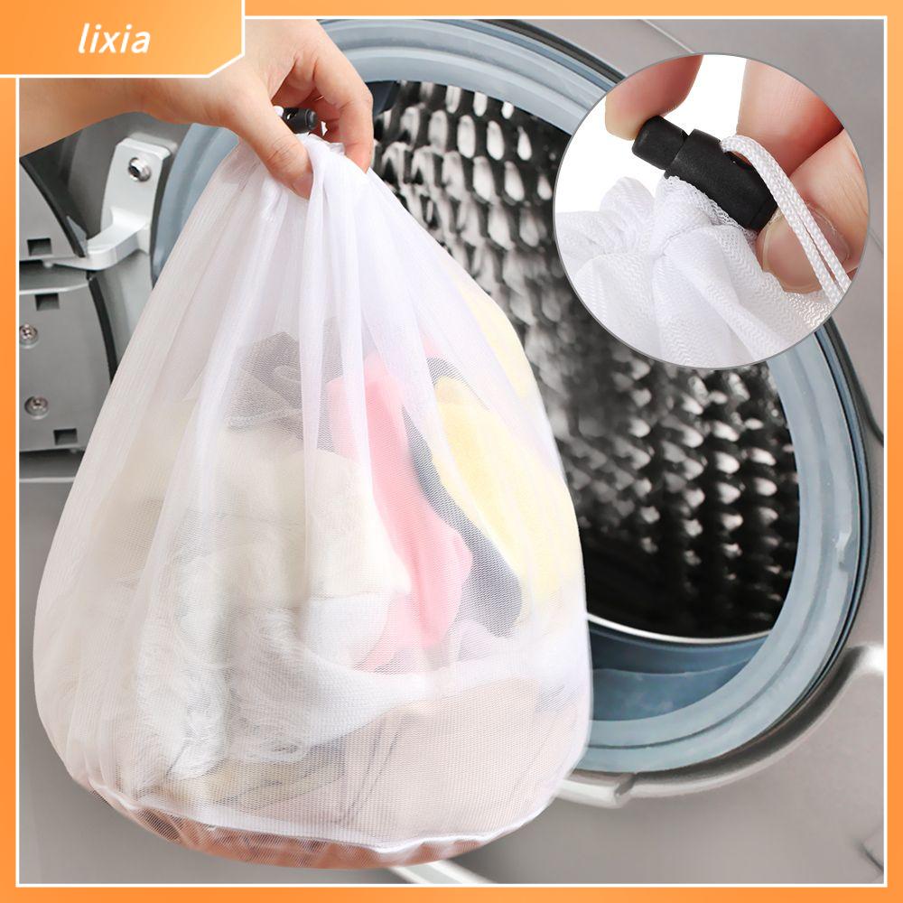 LIXIA Bền 4 kích cỡ Lưới tốt Giặt Rửa Túi Lưu trữ Pouch Túi Giặt Chăm Sóc