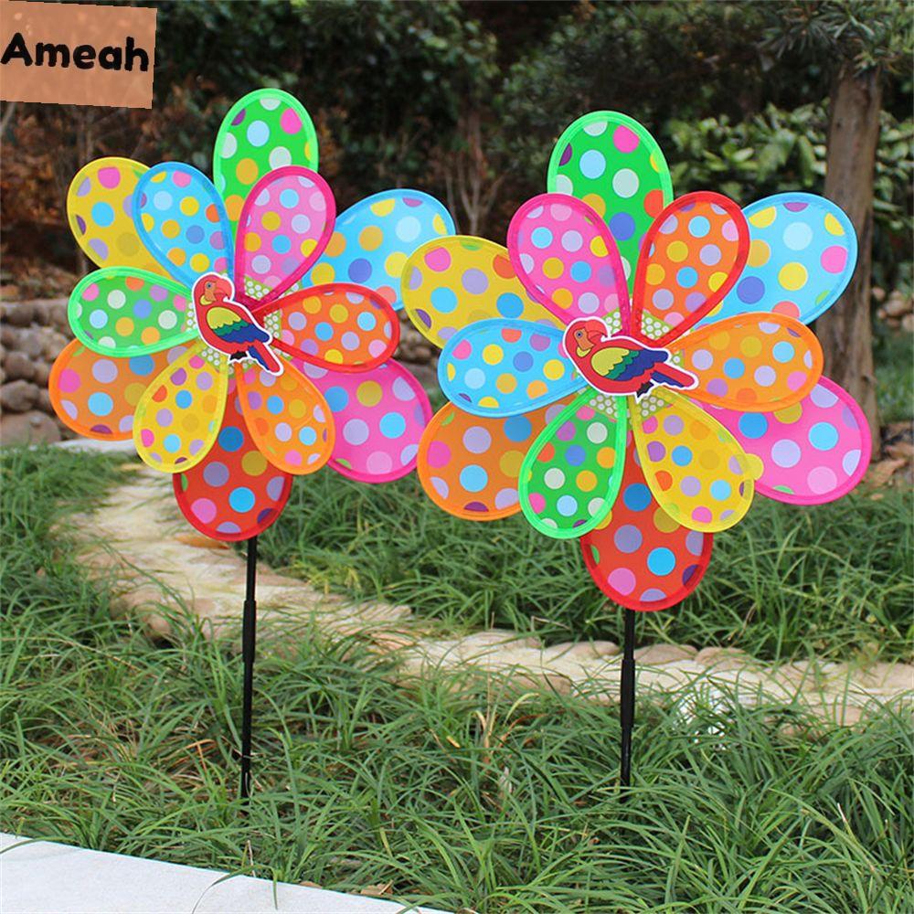 AMEAH Special Children DIY Gift for Kids Handmade Garden Windmill Wind