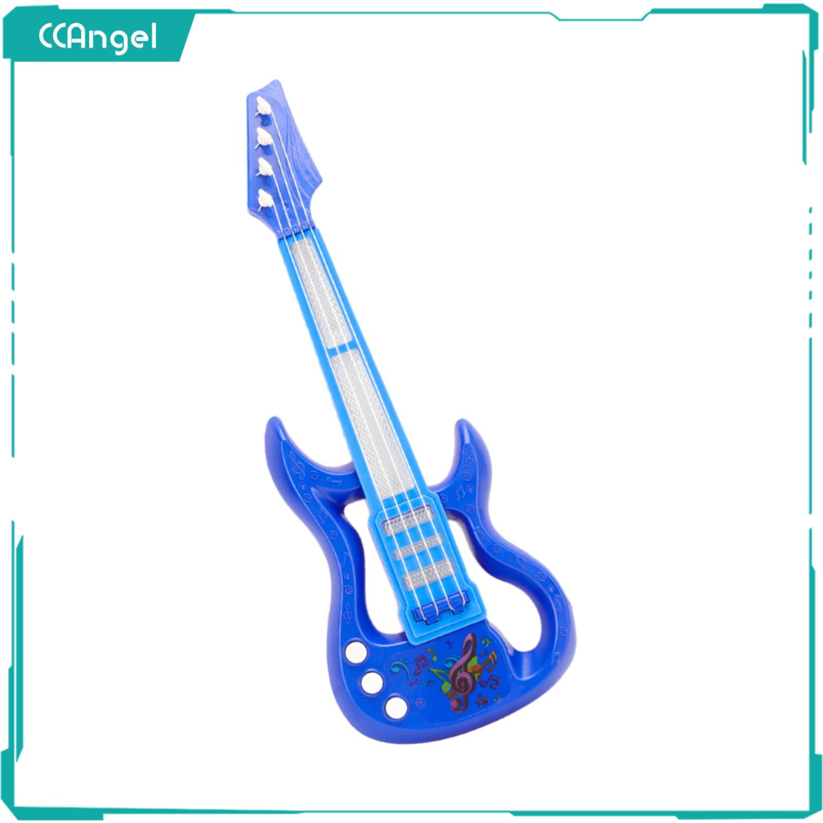 Ccangel guitar đồ chơi âm nhạc với 4 Dây Nylon cổ điển âm nhạc và ánh sáng trẻ em Đồ chơi Ukulele cho người mới bắt đầu mẫu giáo trẻ mới biết đi nam nữ