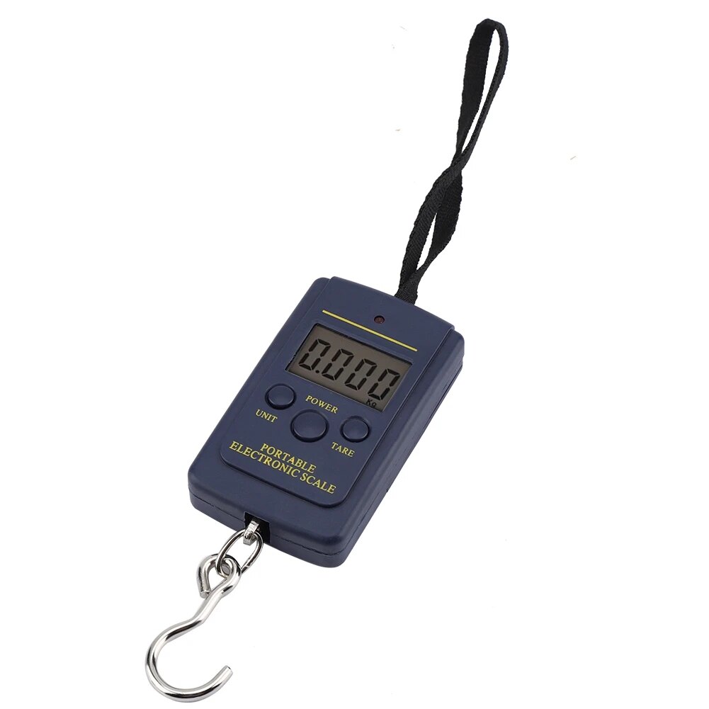 Hỗ trợ-COD Cân Treo đồ điện tử cầm tay với móc LCD lớn hiển thị cân kỹ thuật số hành lý cho 40kg trọng lượng