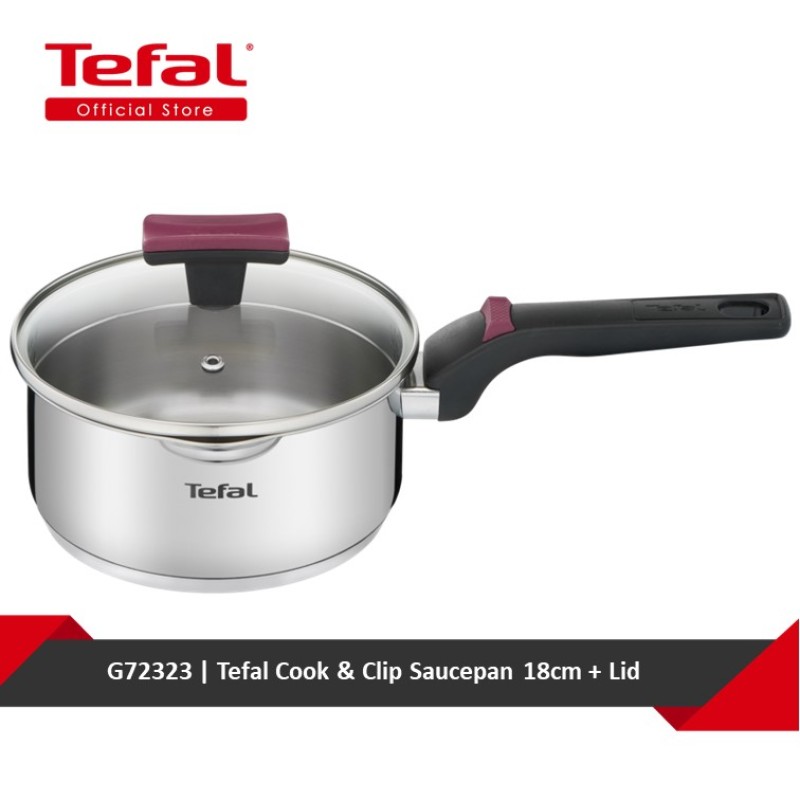 Tefal Cook & Clip Saucepan 18cm + Lid G72323 Singapore