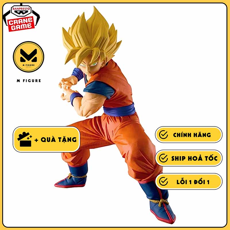 Figura Banpresto Goku SSGSS – Dragon Ball Super Ultimate Soldiers, 20 Cm