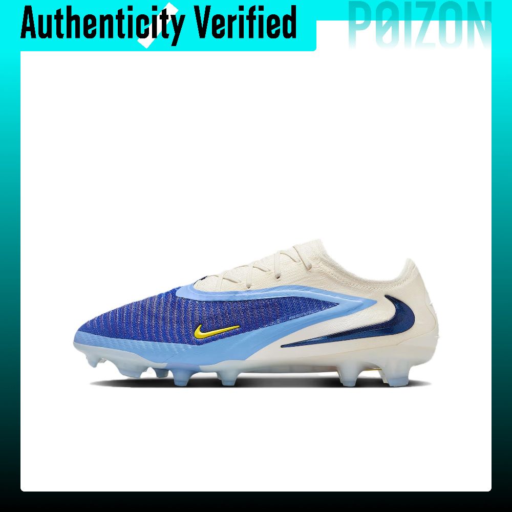 รองเท้าฟุตบอล รองเท้าสตั๊ด Nike Phantom 6 FG Firm Ground Natural Grass ผู้ชายสีขาวสีน้ำเงิน HQ2331-400 ราคา 22,212 บาท*ส่งฟรี