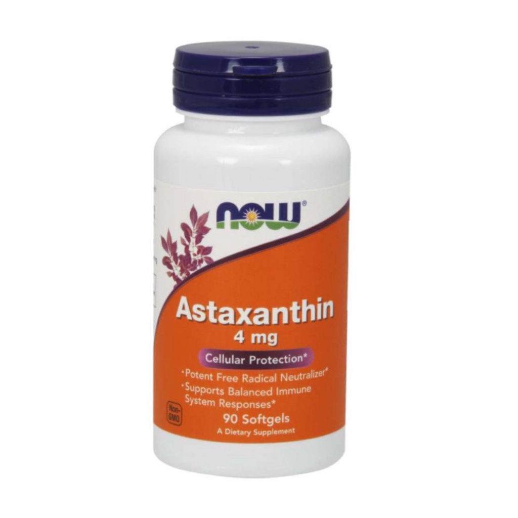 Tăng Sức Đề Kháng Now Astaxanthin 4MG [90 Viên] - Hãng Mỹ - Muscle Fitness - SẢN PHẨM ĐƯỢC YÊU THÍCH