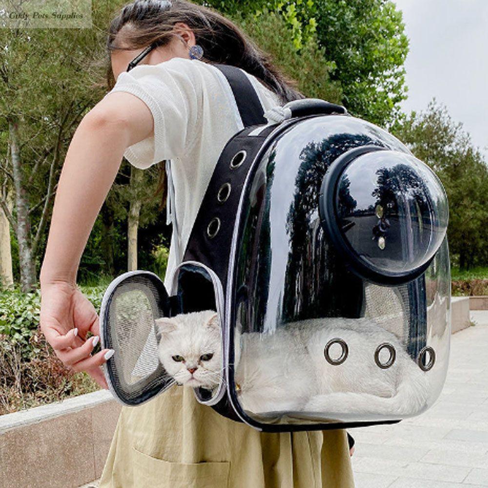 GUDY Portable Comfortable Bike Outdoor Travel Window Cat Backpack Pet