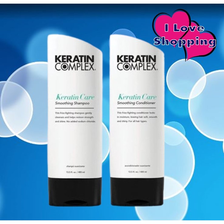 Keratin Complex Keratin Care Smoothing Shampoo/Conditioner 400 ml แชมพู และครีมนวดผม ลดการชี้ฟู ราคา 808 บาท*ส่งฟรี