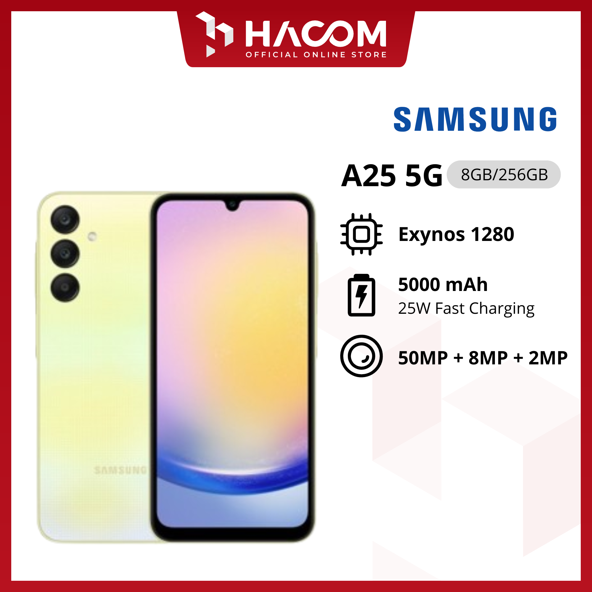 SAMSUNG A25 5G 8/256 GARANSI RESMI Harga  3,699,000 Ringgit*Penghantaran Percuma