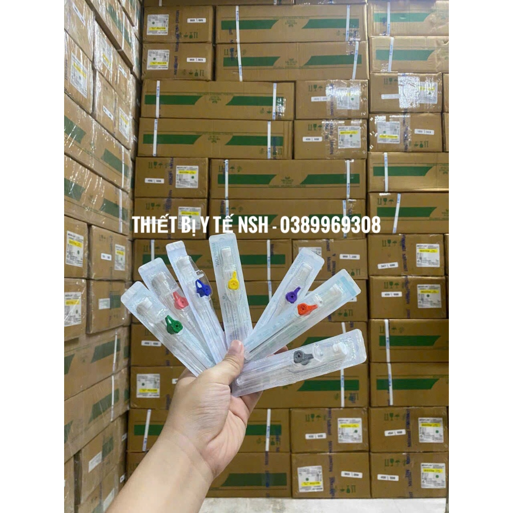 [Combo 10 cây] Kim luồn tĩnh mạch kim catheter tiêm truyền tĩnh mạch MEDIKIT MEDIFLON Ấn độ size SỐ 16G 18 20g 22g 24G