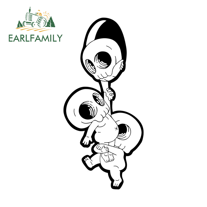 Earlfamily 13cm x 6.1cm Skeleton nhãn dán xe ô tô Vinyl Đề can dán xe ô tô không thấm nước kính chắn gió thân cây xe hàng hóa đua trôi RV trang trí