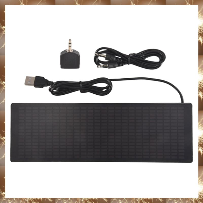 J8(UFZN) LED Music Spectrum Rhythm Lights Voice Sensor 1624 RGB Atmosphere Level Indicator with Cloc