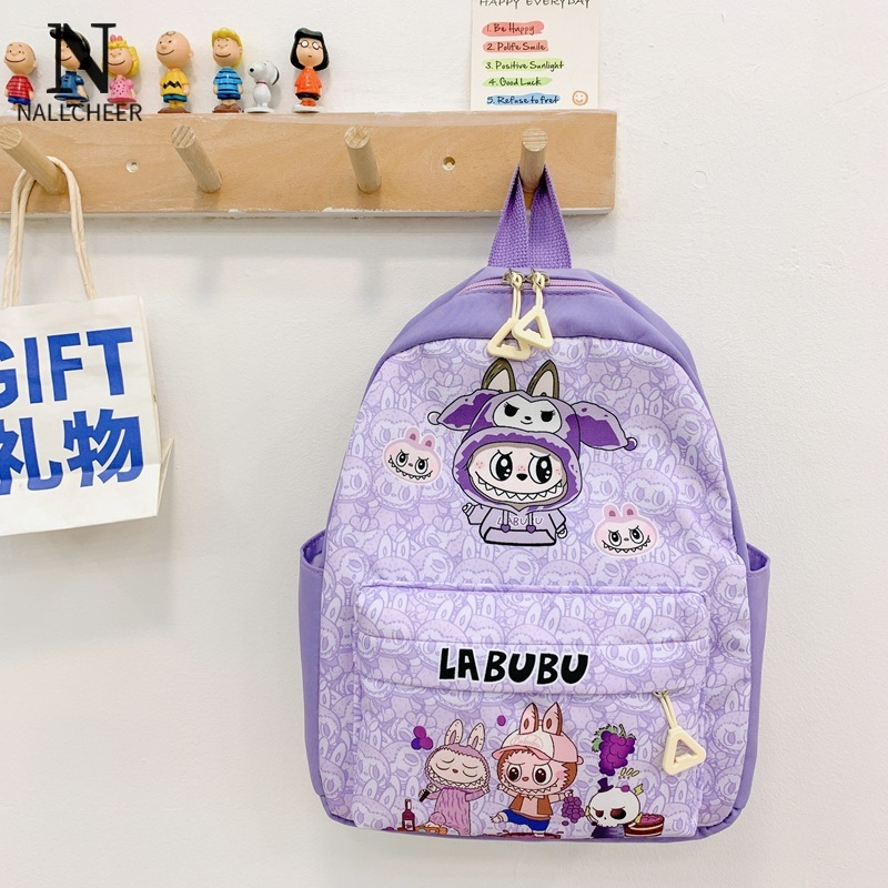 NALLCHEER Ba lô trẻ em túi trẻ em sức chứa lớn mới túi đi học trẻ em labbu balo cho trẻ mẫu giáo Ba lô cho học sinh tiểu học dễ thương
