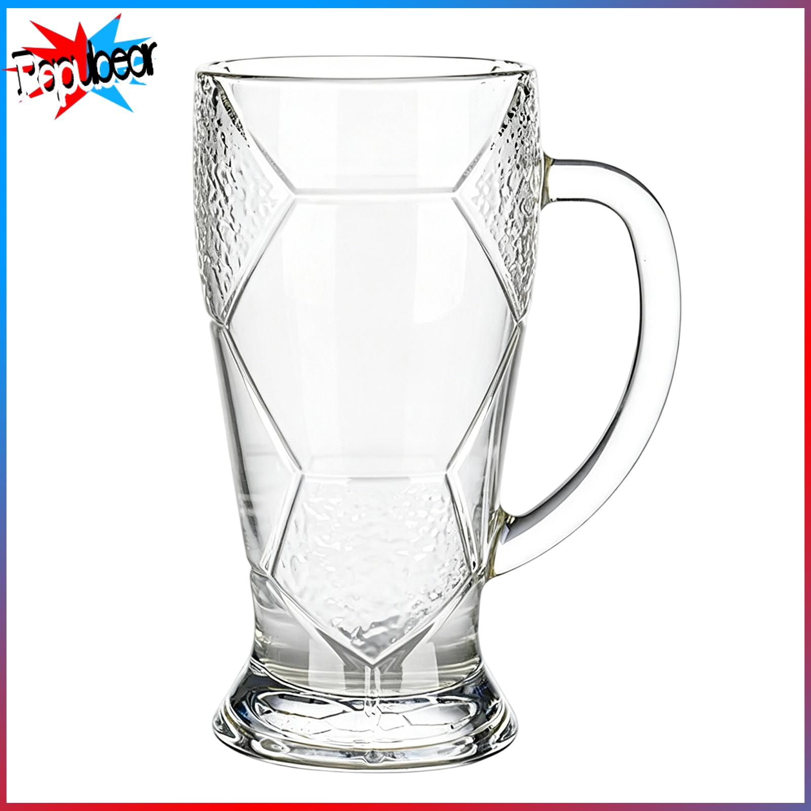500ml Large Soccer Beer Glass Embossed Football Mug Lead-free Beer Cup for Home Bar Perfect Gift for Sports Fans in Asia ราคา 216 บาท*ส่งฟรี