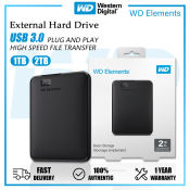 WD Elements External Hard Drive - 1TB or 2TB