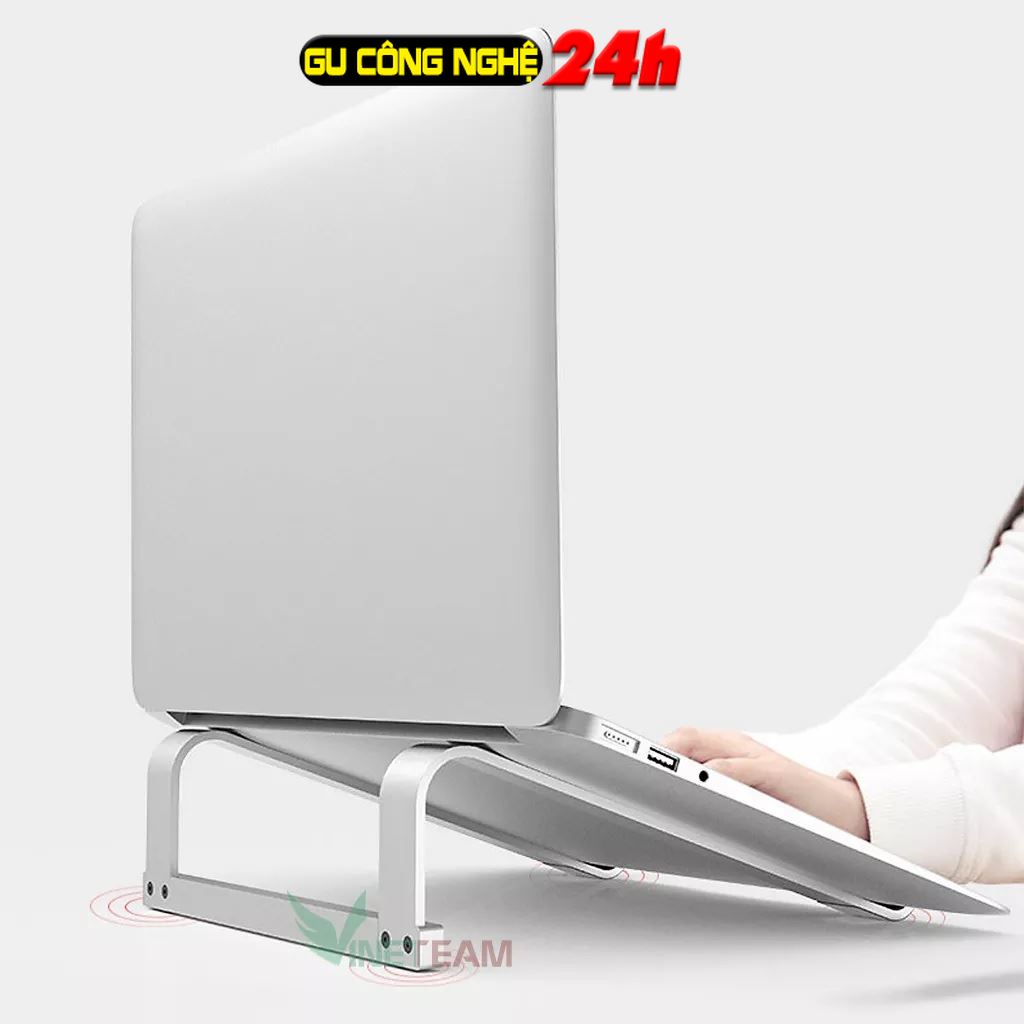 Giá Đỡ Tản Nhiệt Nhôm Cho Macbook Laptop Máy Tính Xách Tay Ipad Surface x1