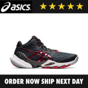 ASICS METARISE Black Red Volleyball Shoe for Men and Women