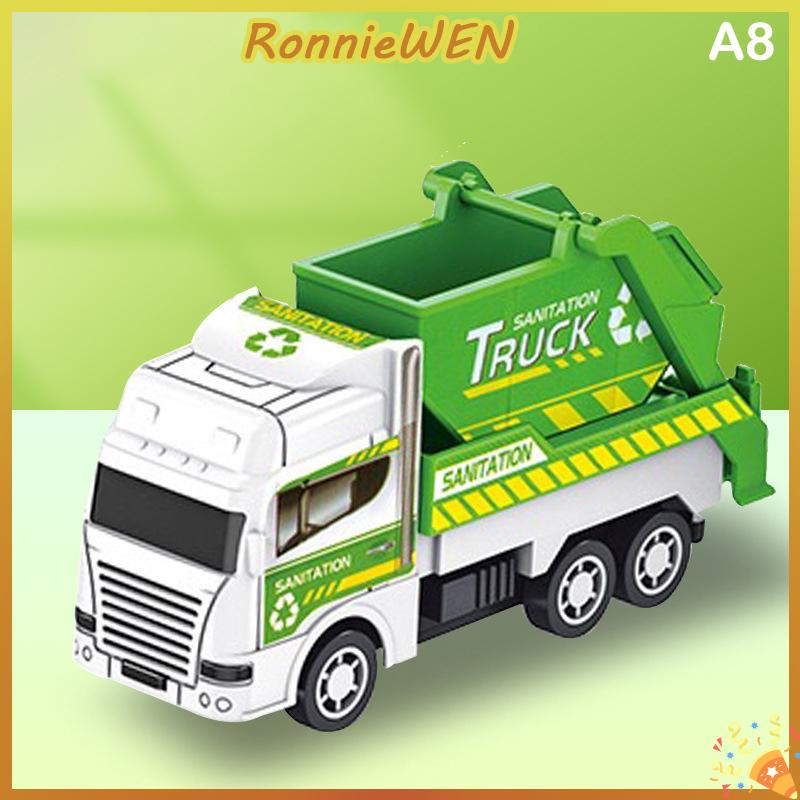 [RonnieWEN] Trẻ em Đồ chơi xe hơi quán tính vệ sinh xe tải mô hình kéo trở lại kỹ thuật quân sự Xe chữa cháy động cơ bé trai đồ chơi cho trẻ em Quà tặng - 8
