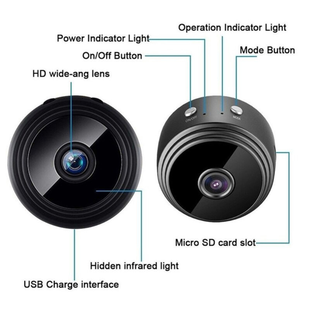 1 bộ máy ảnh mini máy ảnh nhỏ phong cách mới trắng 1080P Máy ảnh nhỏ Camer Máy ảnh Mini min 1080P Mini máy ảnh máy quay Máy ảnh Mini