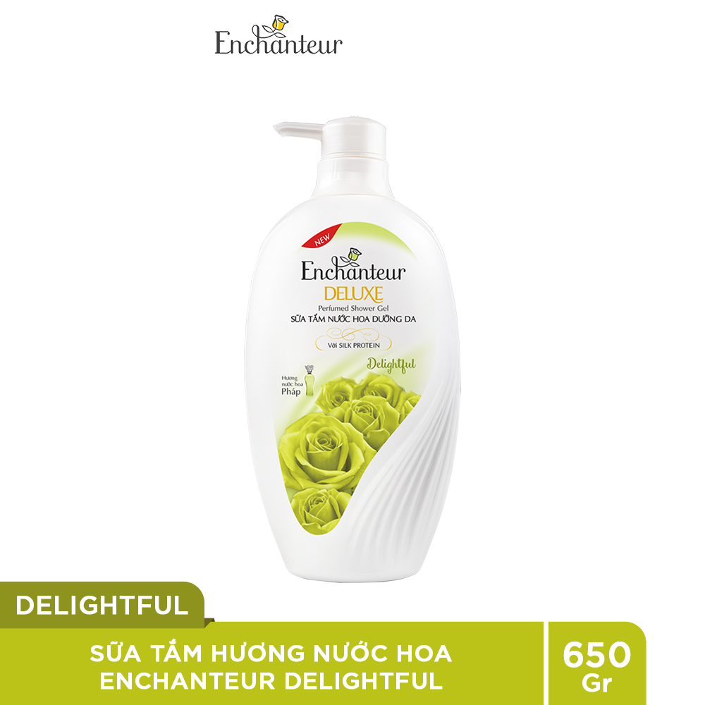 Sữa tắm nước hoa dưỡng da Enchanteur Delightful 650gr