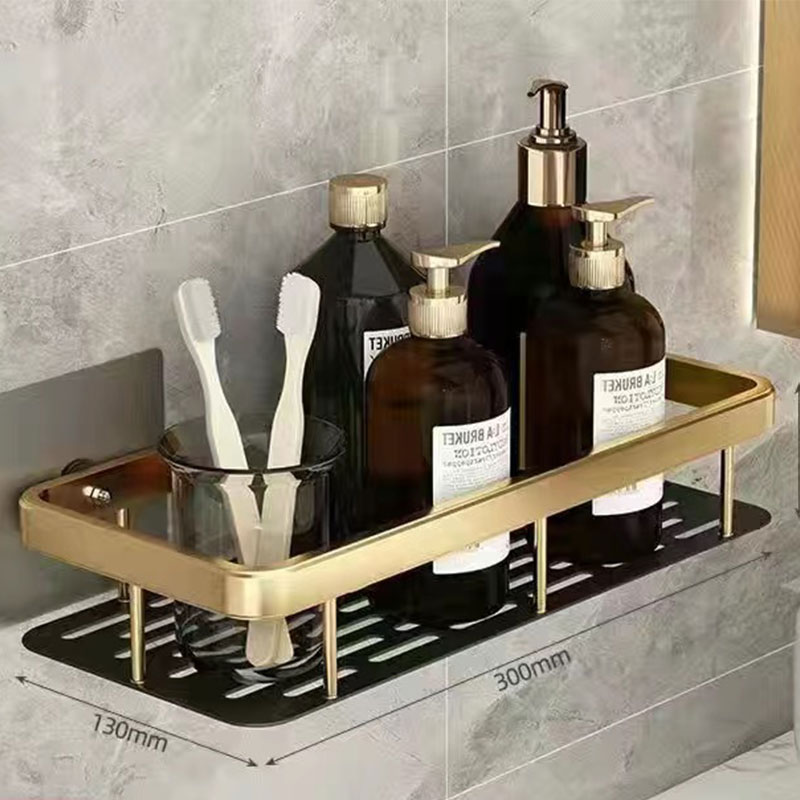 Non-perforated space aluminum bathroom shelves toilet toilet bathroom storage shelves wall mounted toilet corners ราคา 94 บาท*ส่งฟรี