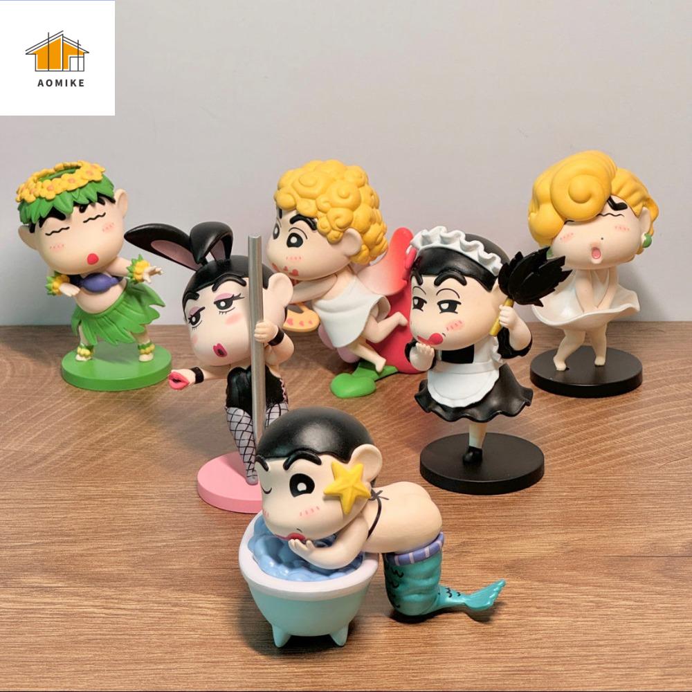 D5JKY Búp bê vui nhộn Mô hình Shin-Chan bút chì màu Aphrodite Tượng nhựa PVC Đồ chơi mô hình Shin-Chan bút chì màu Bộ sưu tập búp bê Sáng Tạo Quà Tặng Con Gái