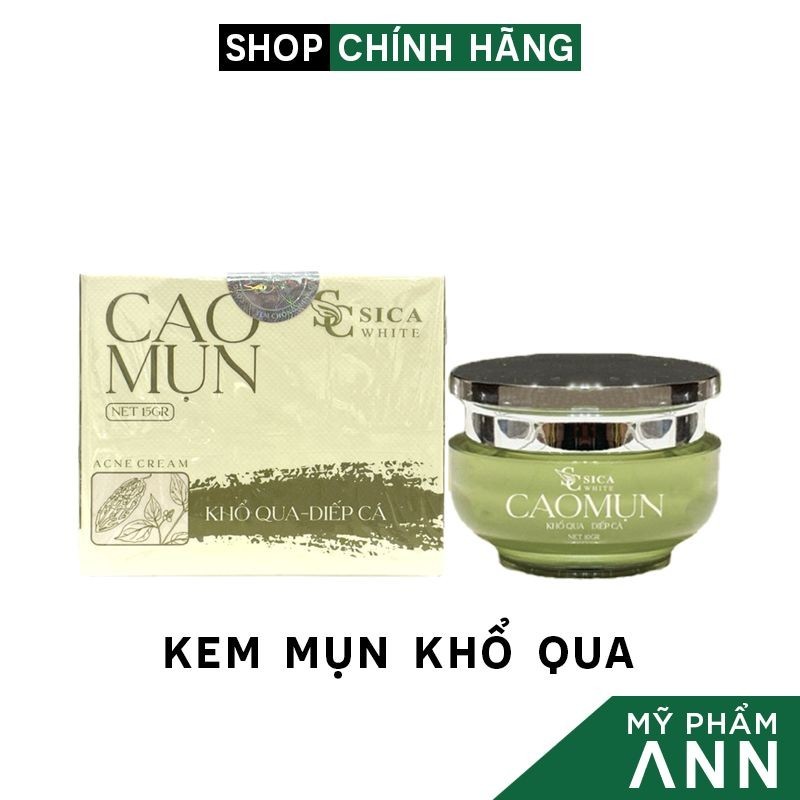 Kem face cao mụn khổ qua diếp cá sica white chính hãng
