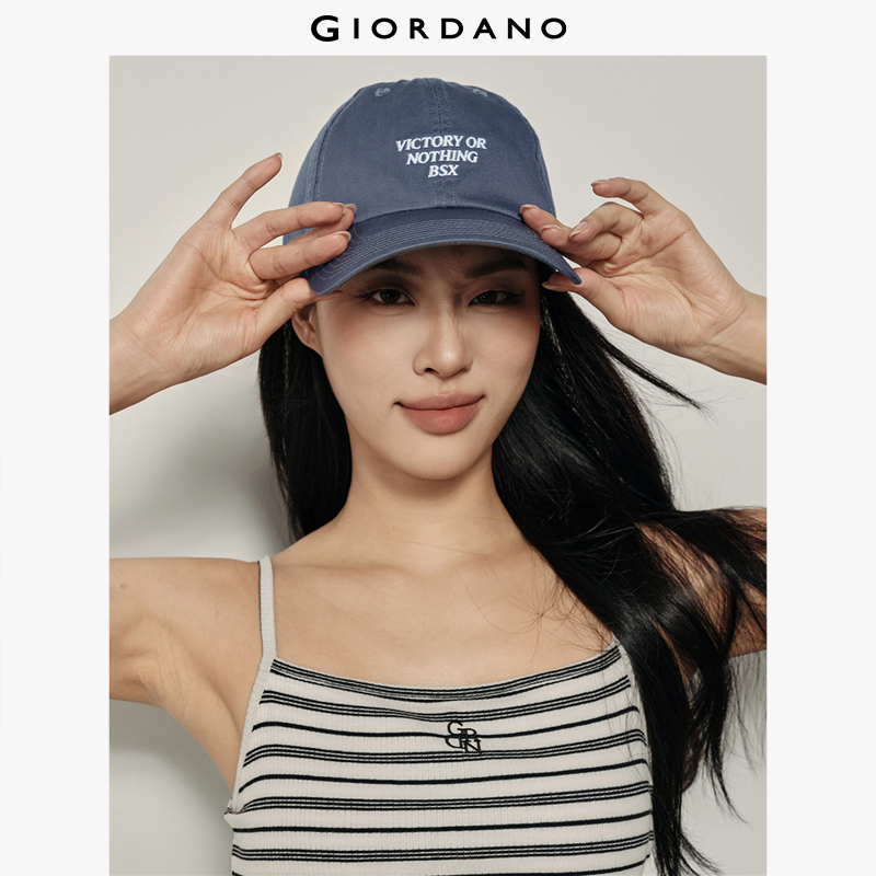 GIORDANO BSX Men & Women Caps Unisex 100% Cotton Letter Embroidery Baseball Caps Breathable Trendy Casual Chic Caps 04205006 ราคา 499 บาท*ส่งฟรี