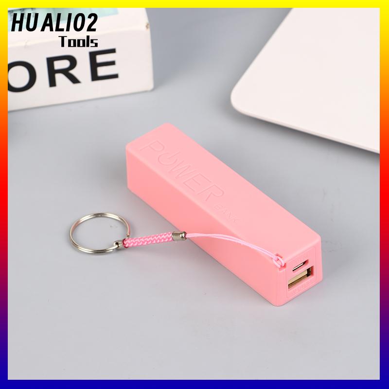 HUALI02 Điện thoại di động ngân hàng sạc pin gói cho trường hợp tự làm hộp Protable đầy màu sắc stroage hộp