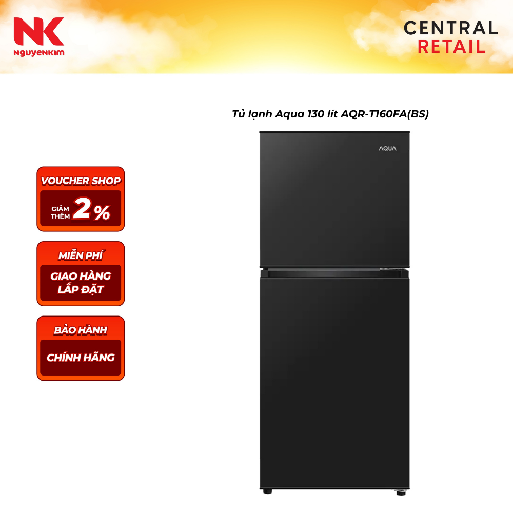 Tủ lạnh Aqua 130 lít AQR-T160FA(BS)