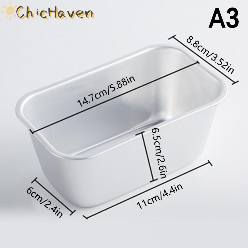 ChicHaven Khuôn nướng bánh mì nướng hình chữ nhật khuôn bánh bánh mì khay sâu món nướng bánh pho mát khuôn Brownie khuôn phụ kiện nhà bếp