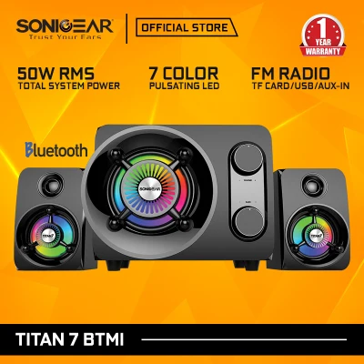 SonicGear Titan 7 Pro BTMI Bluetooth Speakers with FM Radio, USB, SD Card (25 Watt)