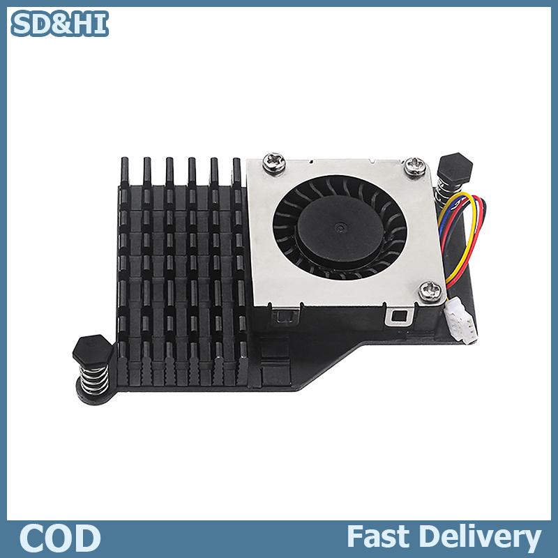 ❤❤❤Hot Sale SD&HI Pwm Tốc Độ Có Thể Điều Chỉnh Fan Đen Bạc Màu Xanh Làm Mát Tản Nhiệt Cho Raspberry Pi 5 Hoạt Động Mát Nhôm Tản Nhiệt Giá 121,494 Đồng*Miễn phí vận chuyển