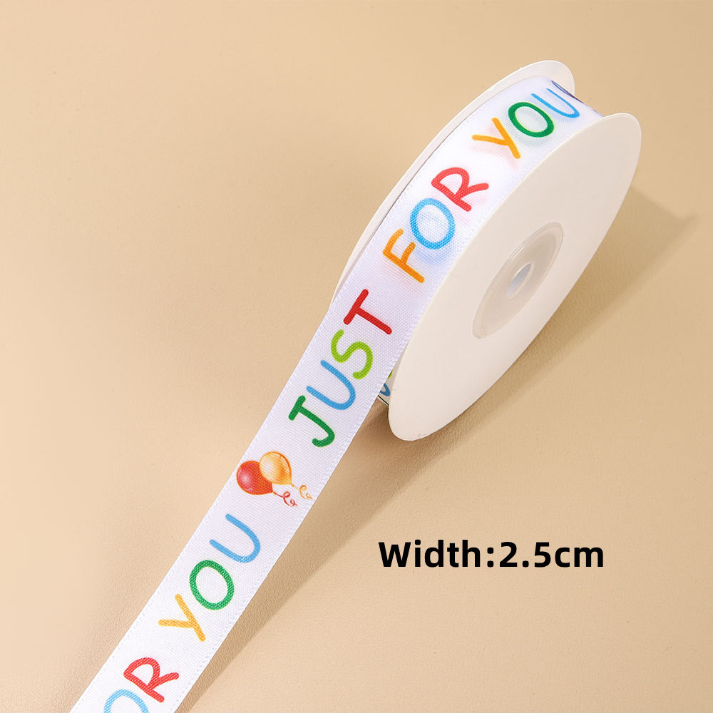 1/3/5M Happy Birthday Gift Cake Box Ribbon Baby Kids Children Valentine Love Craft Reben Hadiah Hari Jadi Kek 生日礼物缎带蛋糕丝带