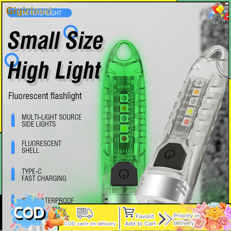 โคมไฟทำงานขนาดเล็กกันน้ำอเนกประสงค์ Type-C ชาร์จไฟได้กุญแจแบบพกพาไฟฉายพวงกุญแจ ราคา 213 บาท*ส่งฟรี