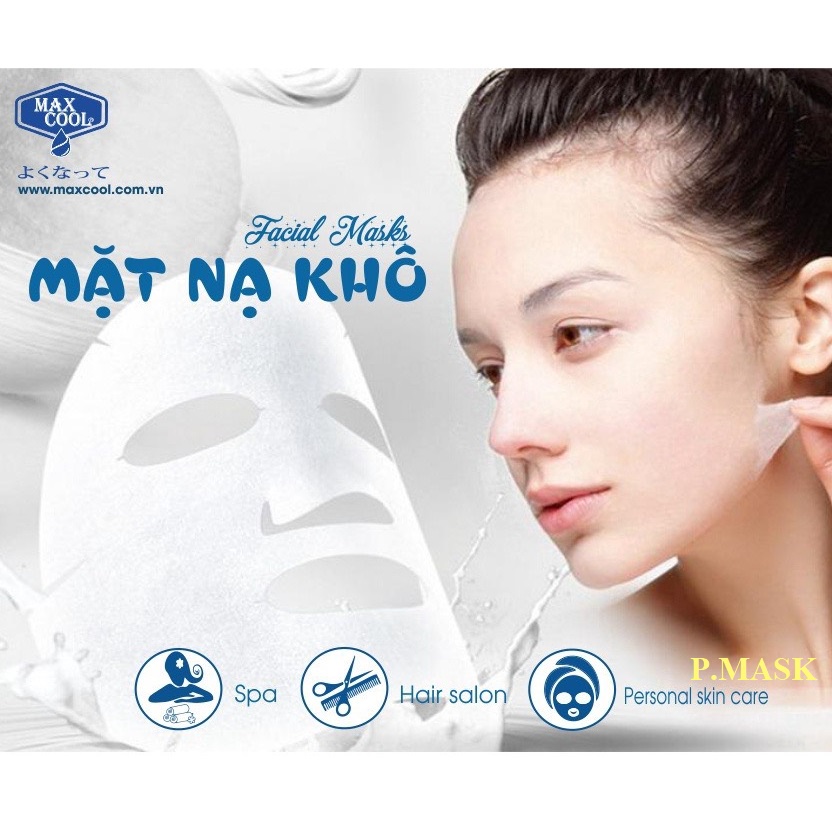 Mặt nạ khô max cool chăm sóc da tiện lợi 100 miếng