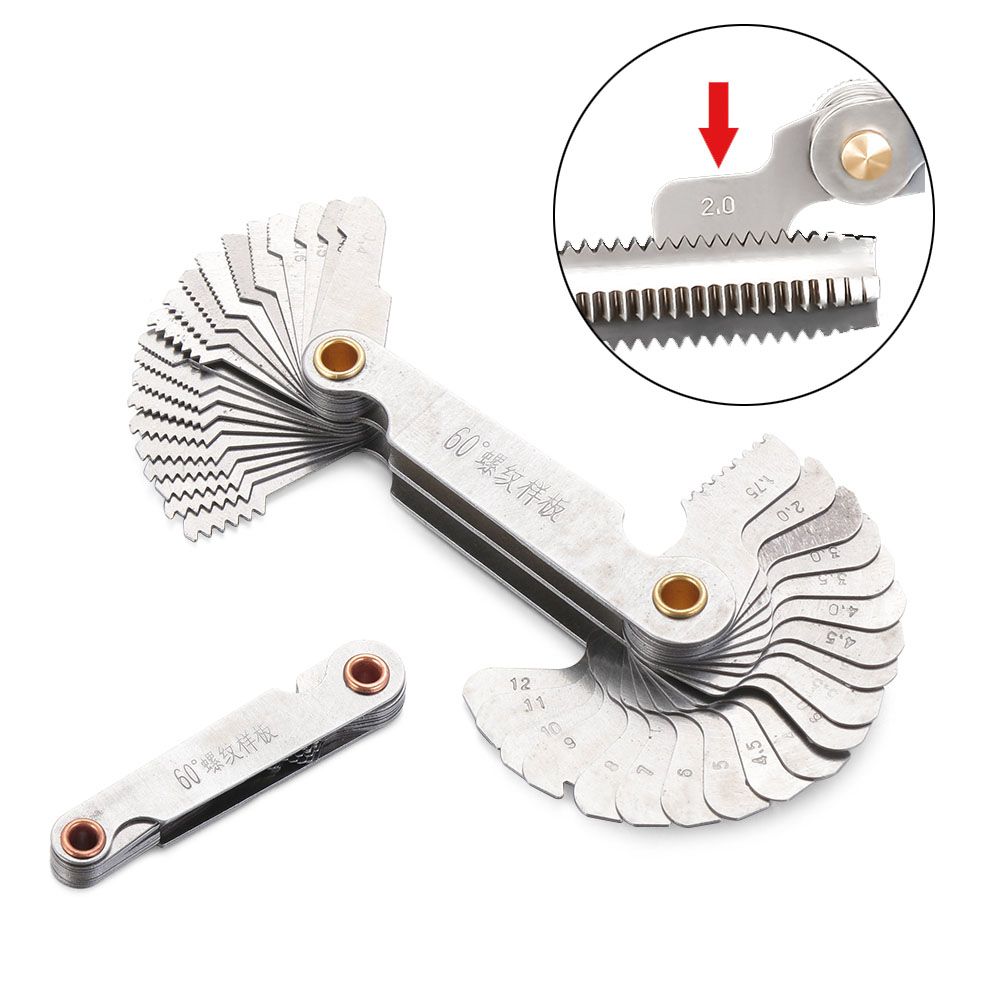 Bkqc03 Máy tiện kết hợp công cụ Metric inch 55/60 độ bánh răng Đồng hồ đo chủ đề đo bugi trung tâm đo lường trục vít ren
