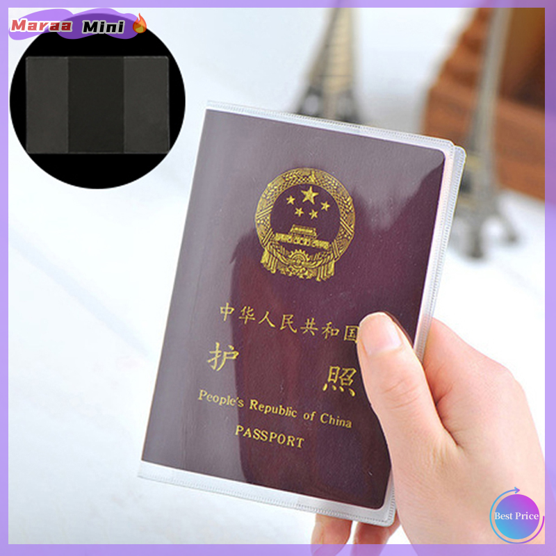 Buri clear passport cover case holder