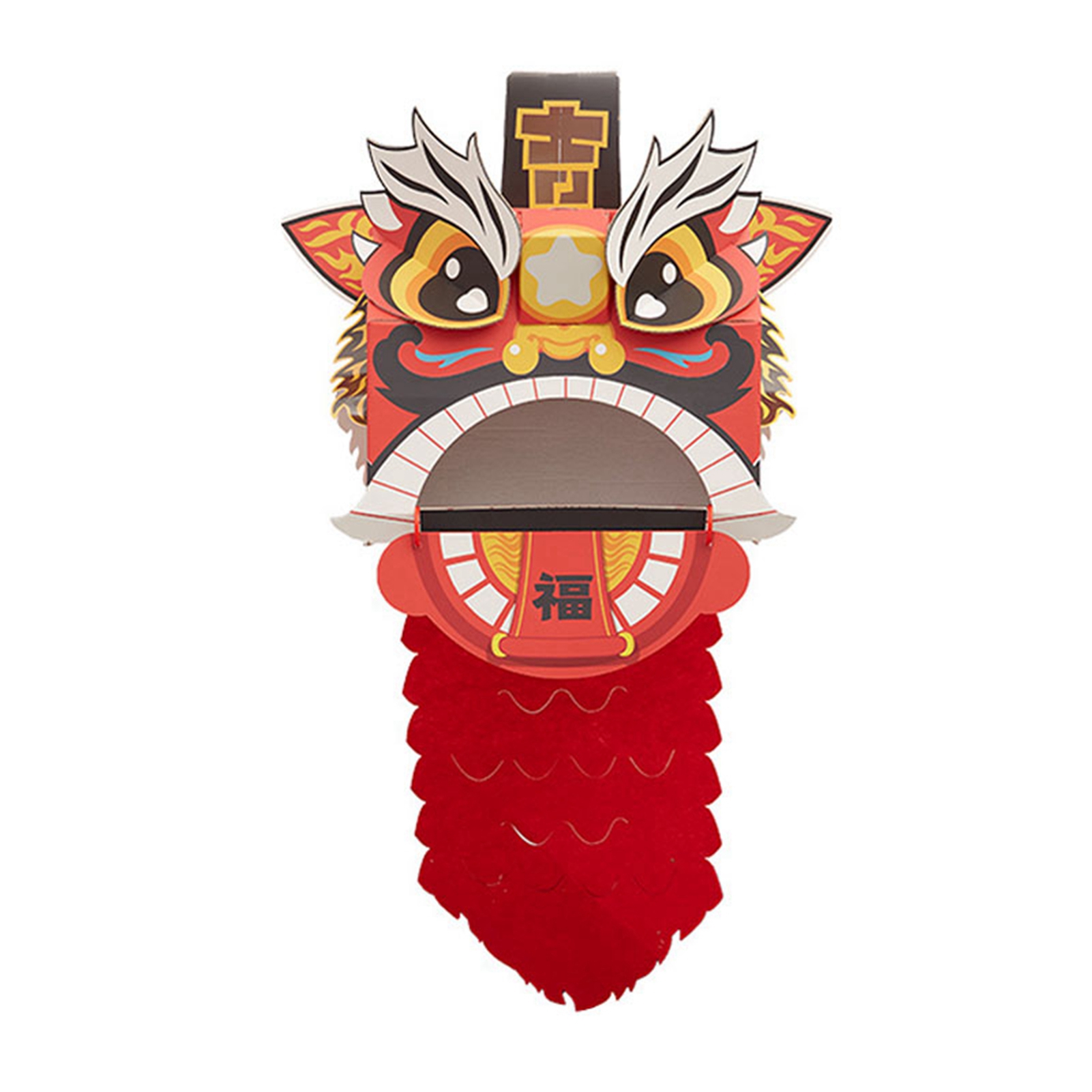 Chinese Lion Dance Head DIY Assembly Kids Chinese Lion Dance Head