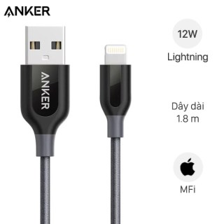 Dây Cáp Sạc USB to Lightning Cho Iphone Anker Powerline+ II 1.8m - A8122 - Hàng Chính Hãng Anker VN - Bảo Hành 1 Năm thumbnail
