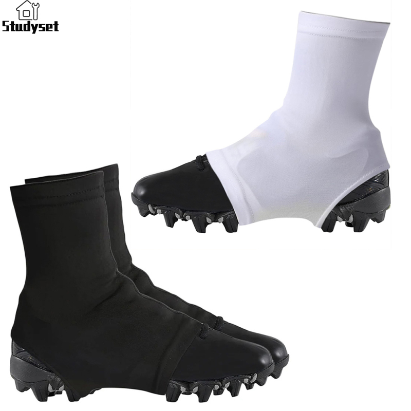 Studyset IN stock Football Spats Cleat Covers Seamless Elastic Football Spats Cleats Covers For Soccer Field Hockey Football Baseball ราคา 141 บาท*ส่งฟรี
