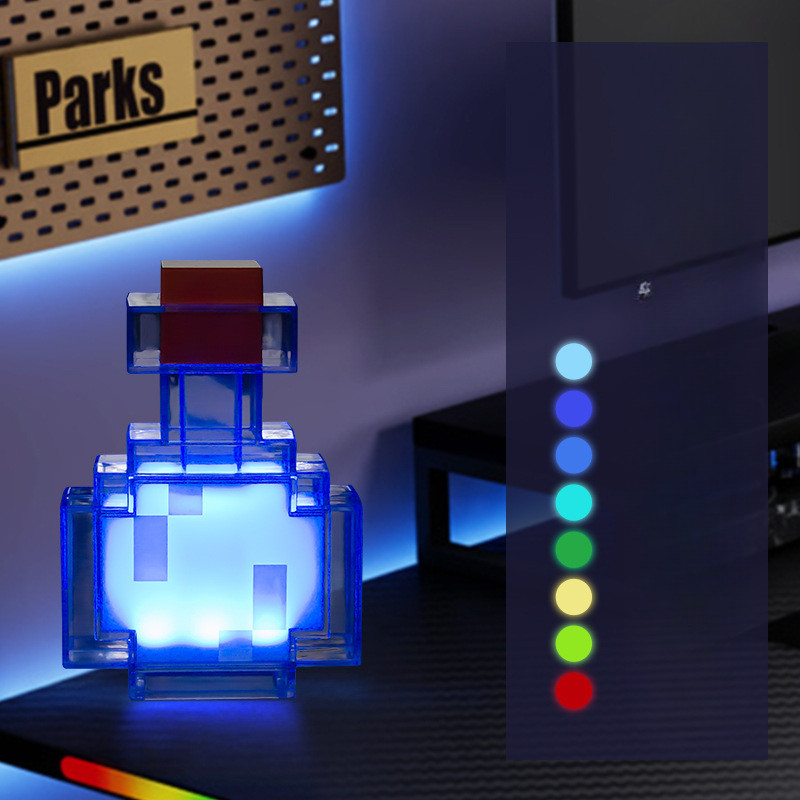 Torch Light Minecraft Game Light Flashlight Lamp Bedroom Decoration Nightlight