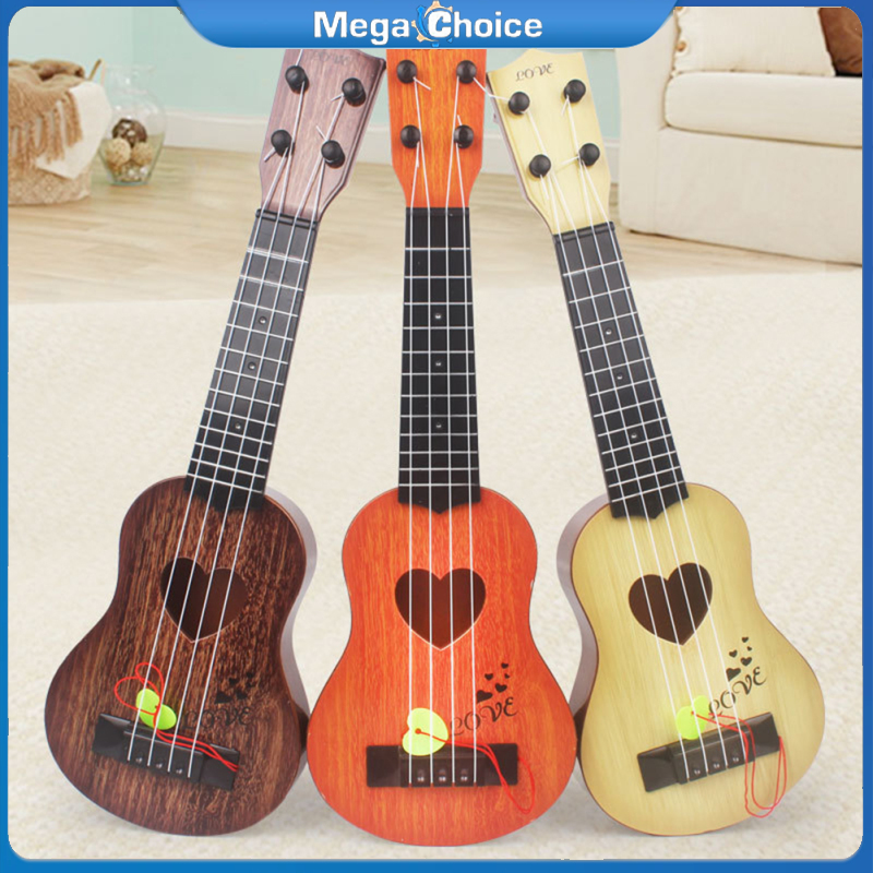 MegaChoice【Fast Delivery】Mini Ukulele Toys For Kids Simulation 4 Strings Guitar Music Instrument Early Educational Toys For Birthday Christmas Gifts