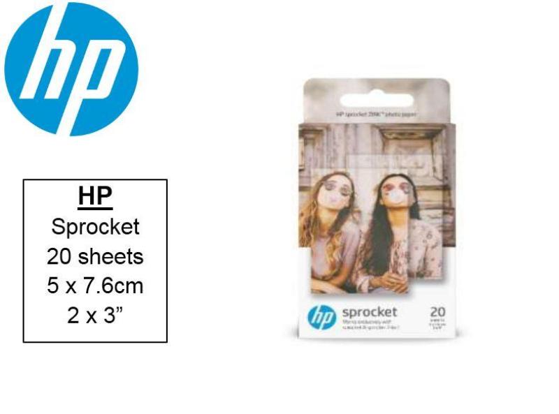 HP Original  (20 sheets) SPROCKET ZINK Sticky-backed 2 x 3 Photo Paper (20s/Pack) Singapore