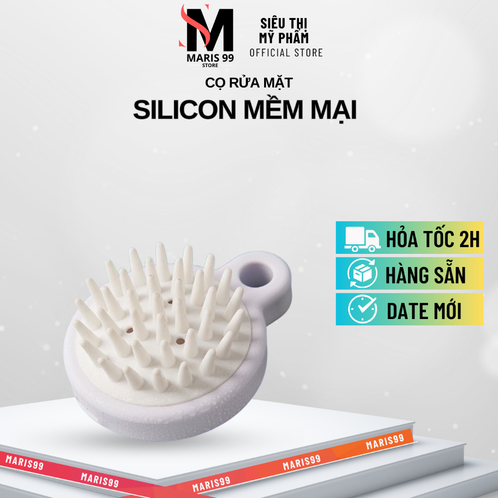 Lược Gội Đầu Bằng Sillicon, Lược Massage Gai Tròn, Giảm Stress, Giảm Rụng Tóc _Bestchoice