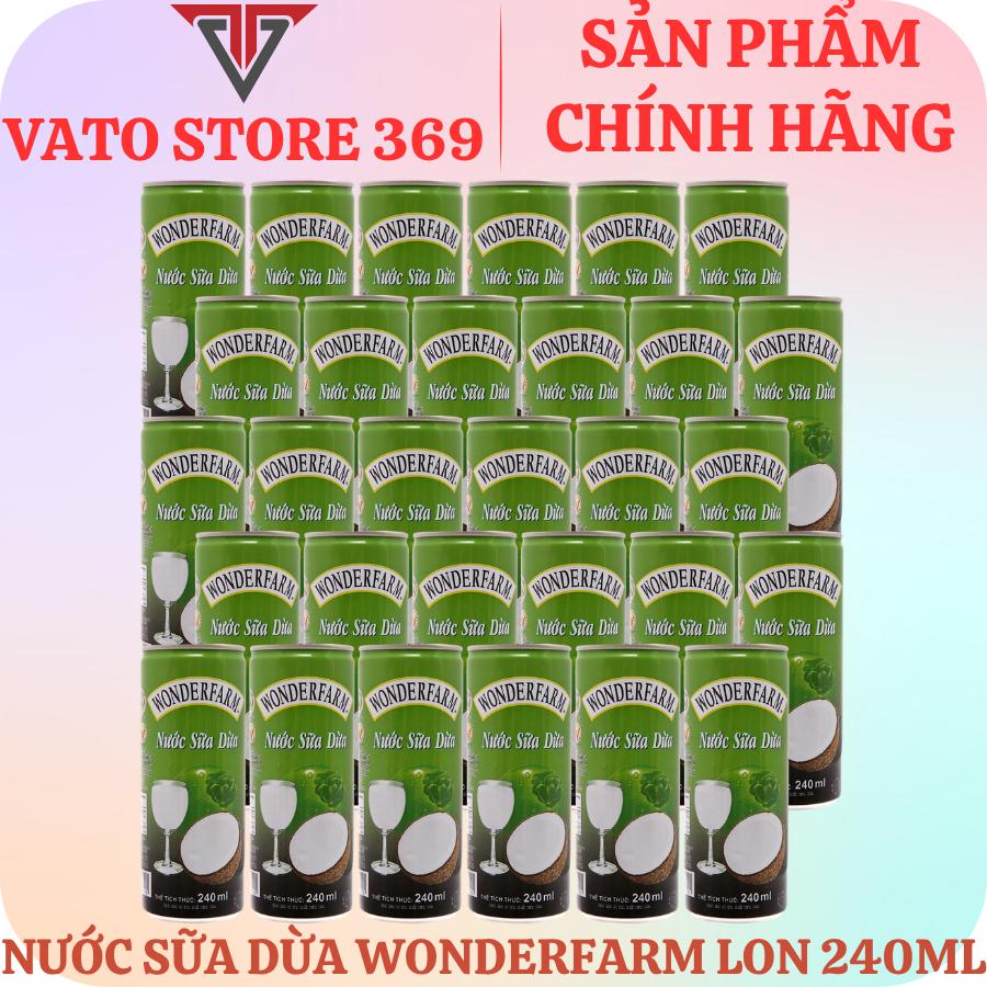 Nước sữa dừa WONDERFARM lon 240ml