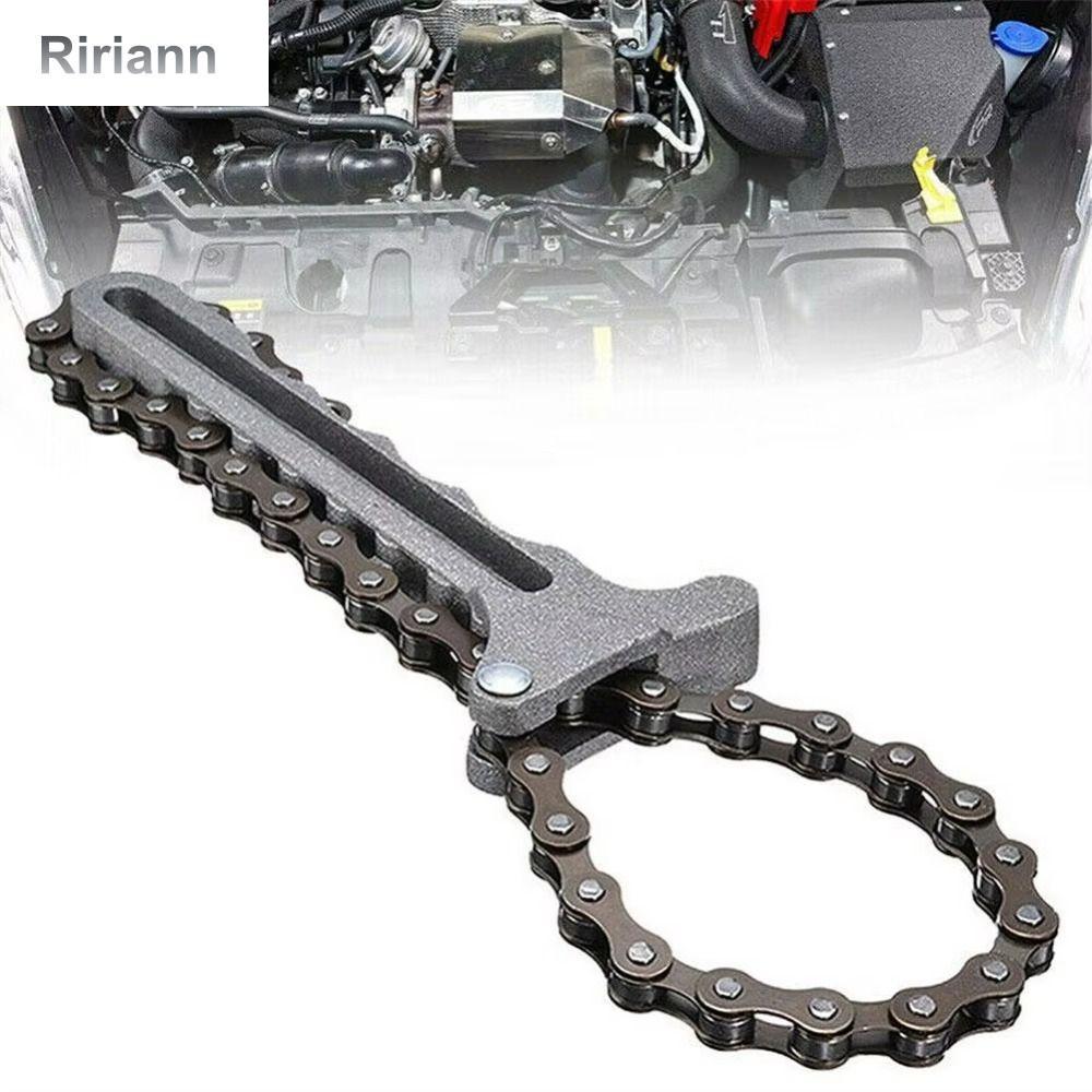 RIRIANN Chất lượng cao Tay cầm lọc dầu Tay cầm xích Có thể điều chỉnh Cờ lê lọc Công cụ Công cụ bảo trì Dụng cụ tháo lọc dầu Sửa chữa ô tô