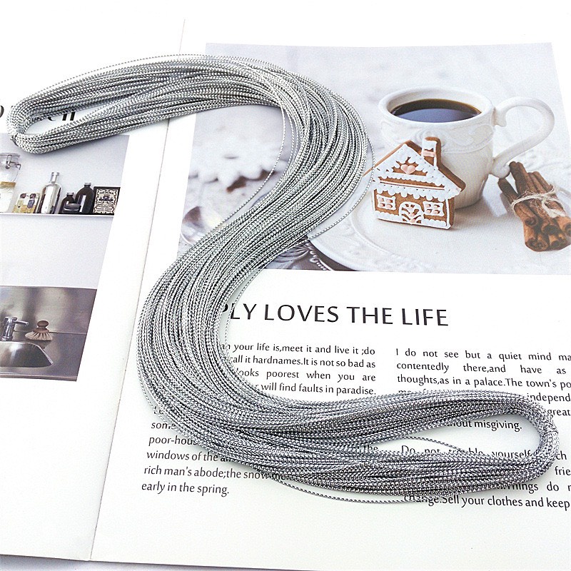 Bó 100m dây kim tuyến dùng trang trí hộp quà thẻ tag trang trí các sản phẩm handmade