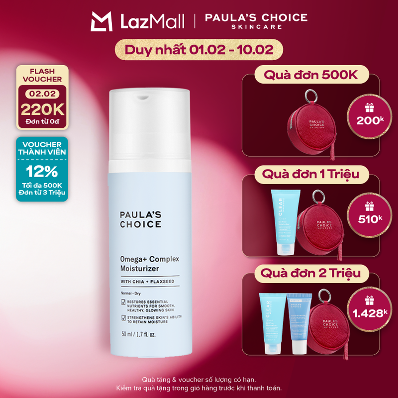 Kem dưỡng ẩm phục hồi chống kích ứng và làm khỏe da PAULAS CHOICE OMEGA+ COMPLEX MOISTURIZER 3390