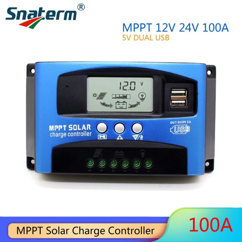 【】 Mppt 30a 40a 50a 60a 100a Solar Charge Controller 12v/24v Solar Panel Regulator Charge Controller