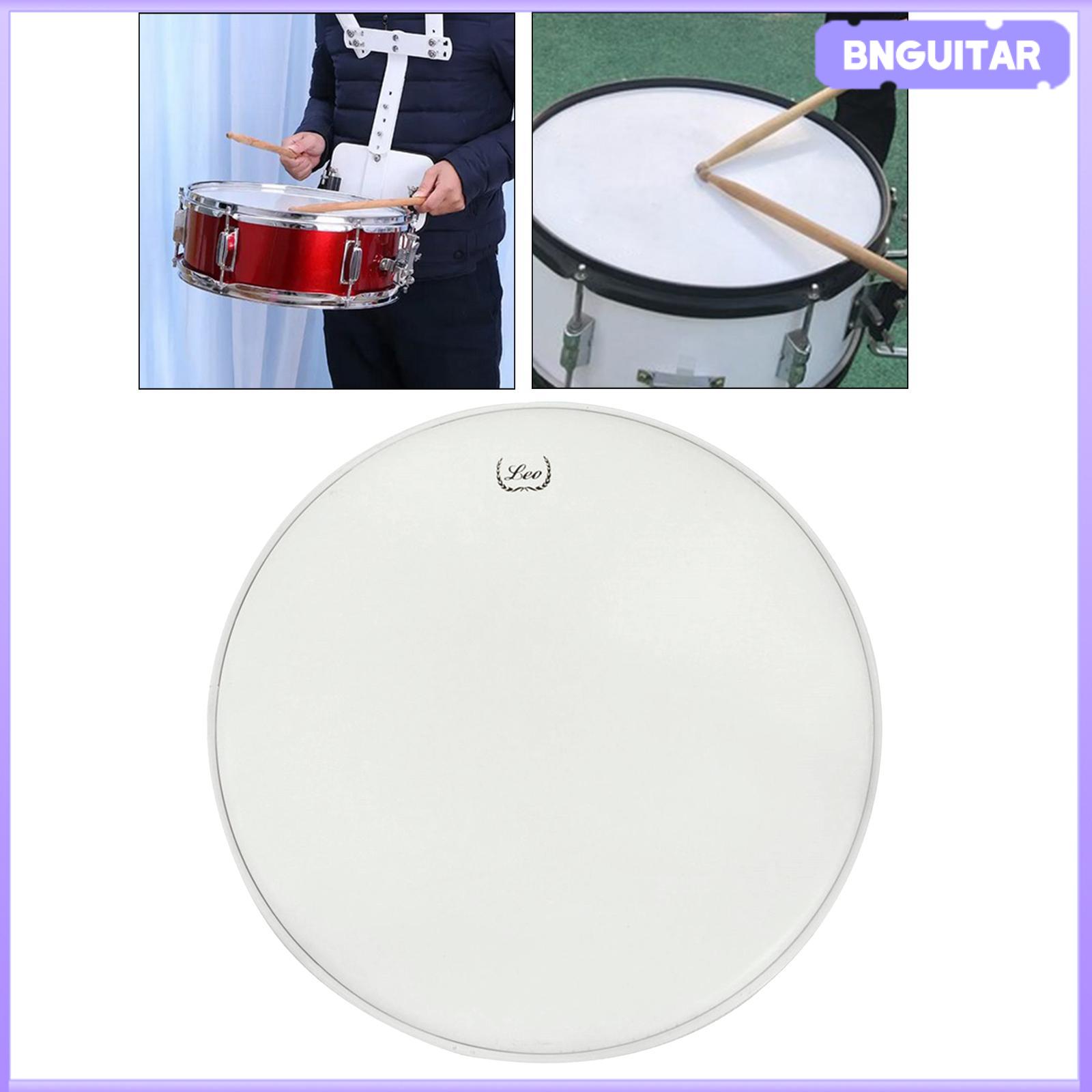 BNGUITAR Pet Film Snare Drum Head, Sandblasted Frosted Durable Single Layer Drum Set Parts Percussion Instrument Accessories Drum Skin